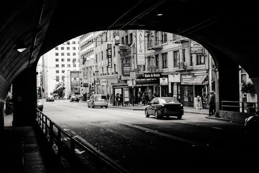 San Francisco 1950s street scene