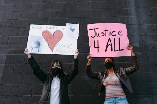 Activists at a housing rights rally