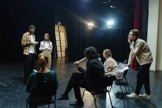 Underground artists performing