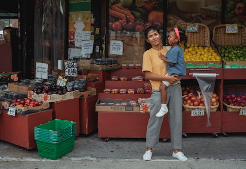 Fresh produce at a weekend market